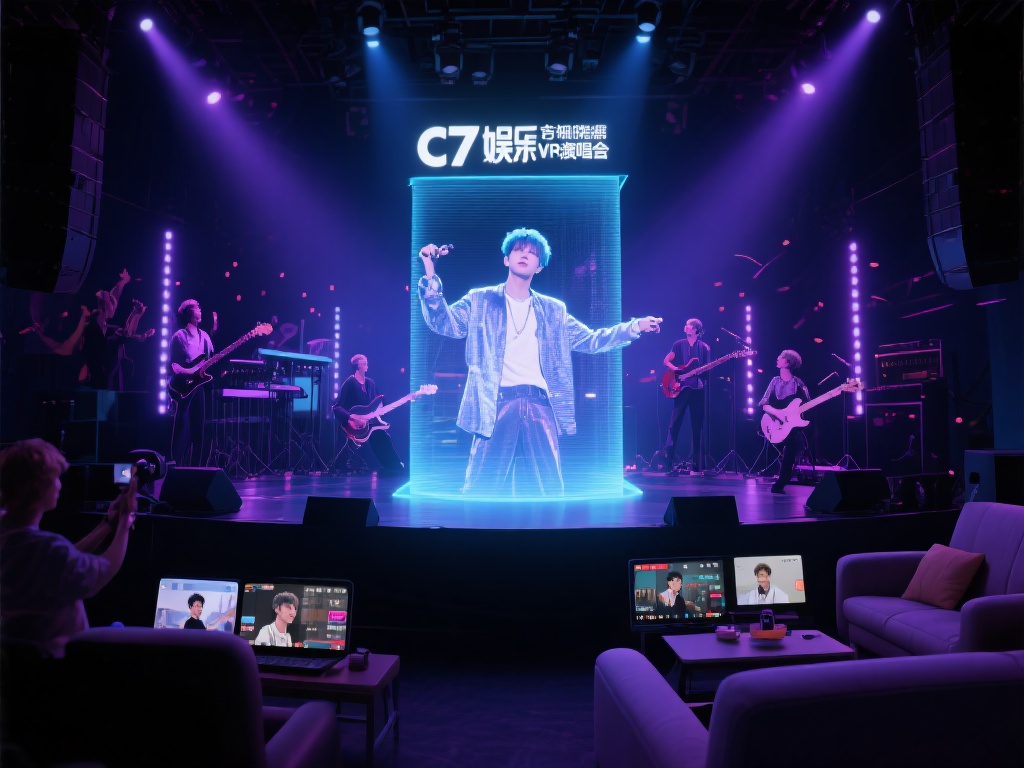 以近期举办的一场虚拟现实演唱会为例，c7娱乐通过3